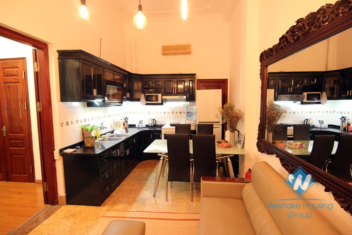 Spacious and unique French style house for rent in Tay Ho area 